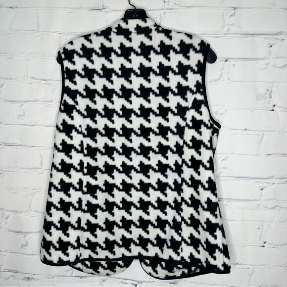 Susan Graver medium black & white vest - Picture 5 of 5